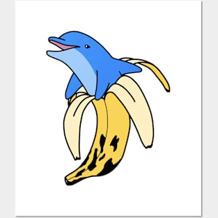 Dolphin Banana Posters and Art